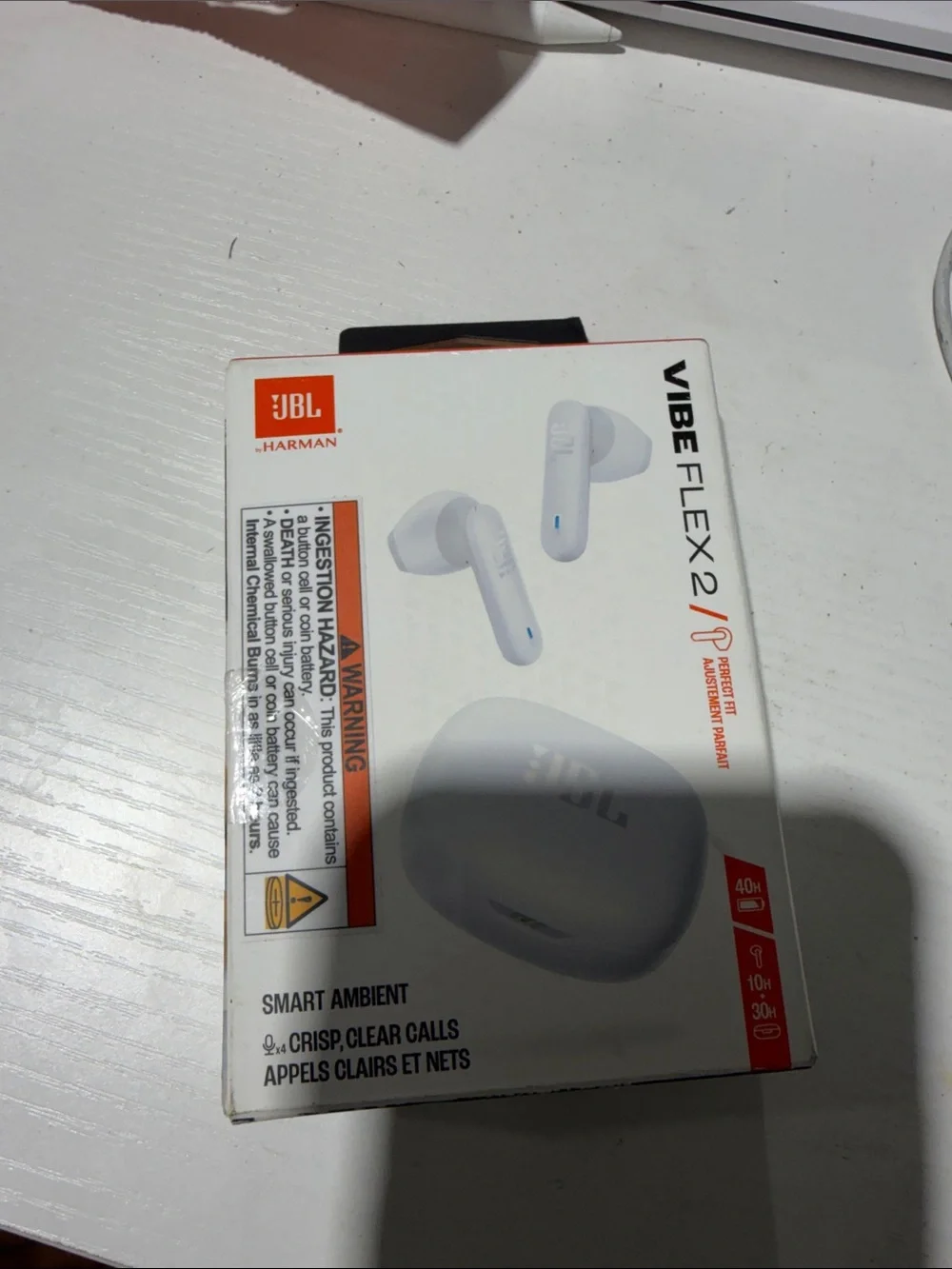 JBL Vibe Flex 2 True Wireless Earbuds – White